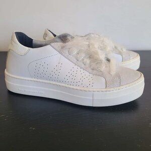 P448 Thea Rainbow White Leather Low-top Sneaker Size 36 /US 6